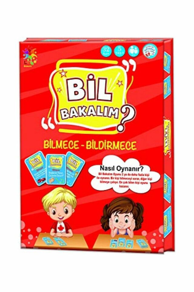 Çocuk Bil Bakalım Bilmece Bildirmece