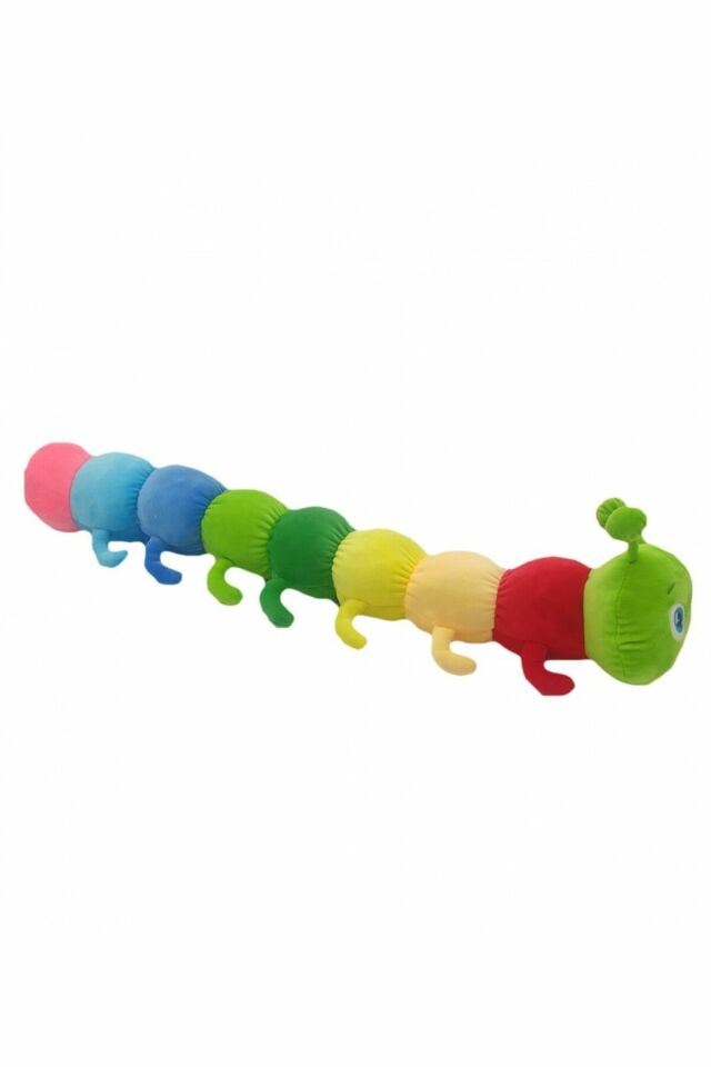 Peluş Tırtıl Yaslık 75 Cm Renkli - MAVİ SU DÜNYASI