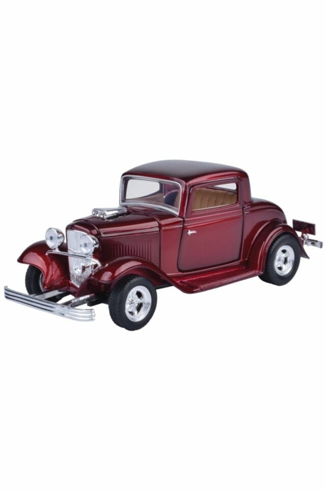1932 Model Klasik Ford Coupe Kırmızı 1:24 | Mavi Su Dünyası