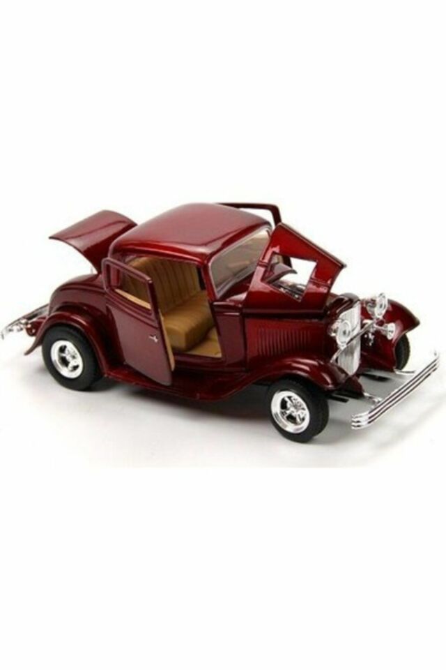 1932 Model Klasik Ford Coupe Kırmızı 1:24 | Mavi Su Dünyası