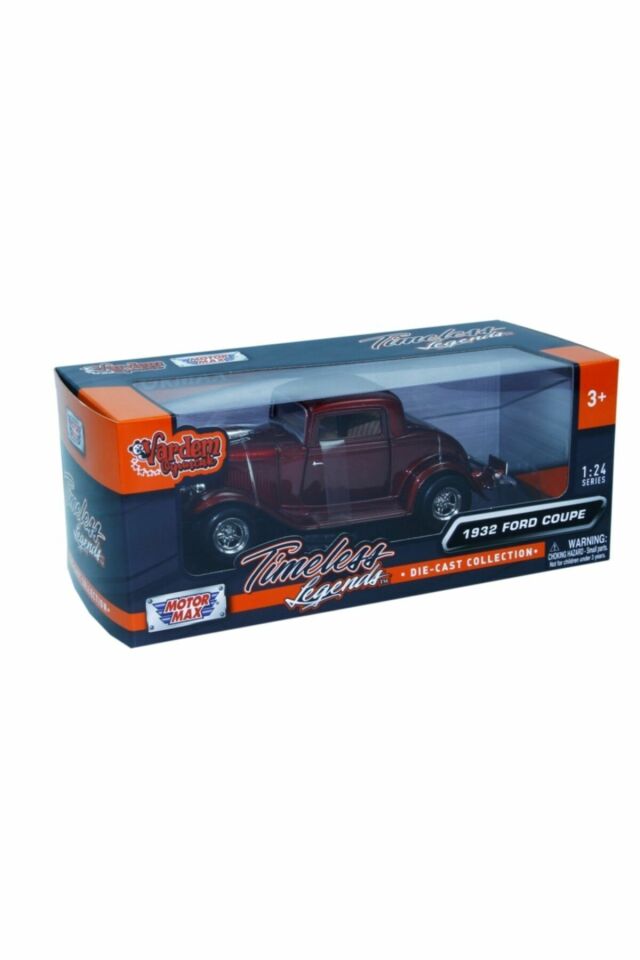 1932 Model Klasik Ford Coupe Kırmızı 1:24 | Mavi Su Dünyası