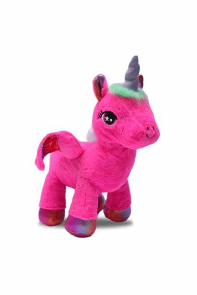 Peluş Kanatlı Unicorn - Mavi Su Dünyası Pembe