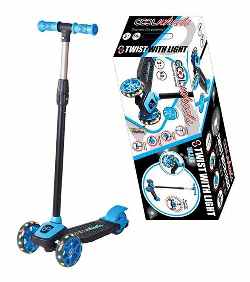 5+ Yaş Scooter Cool Wheels Işıklı Pembe Twist Mavi