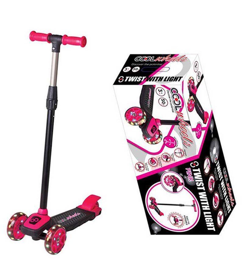 5+ Yaş Scooter Cool Wheels Işıklı Pembe Twist Pembe