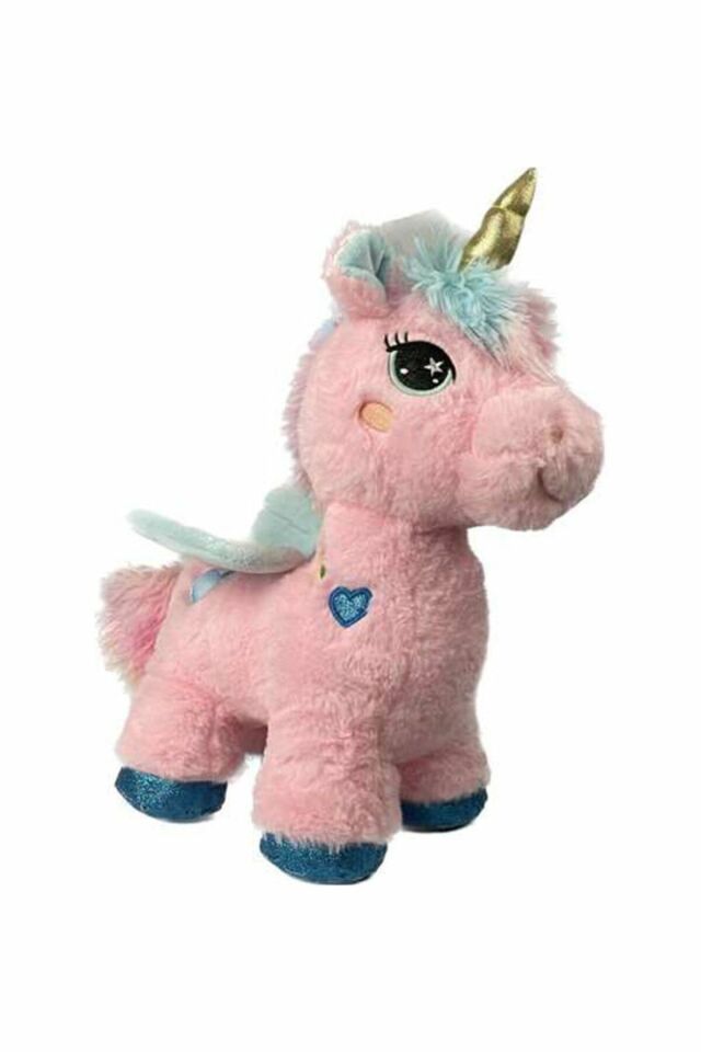 Peluş Unicorn 35 Cm - Mavi Su Dünyası Pembe