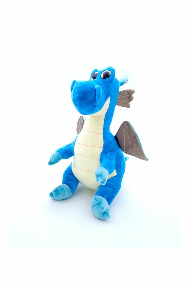 Peluş Dinazor 35 Cm - Mavi Su Dünyası Gri