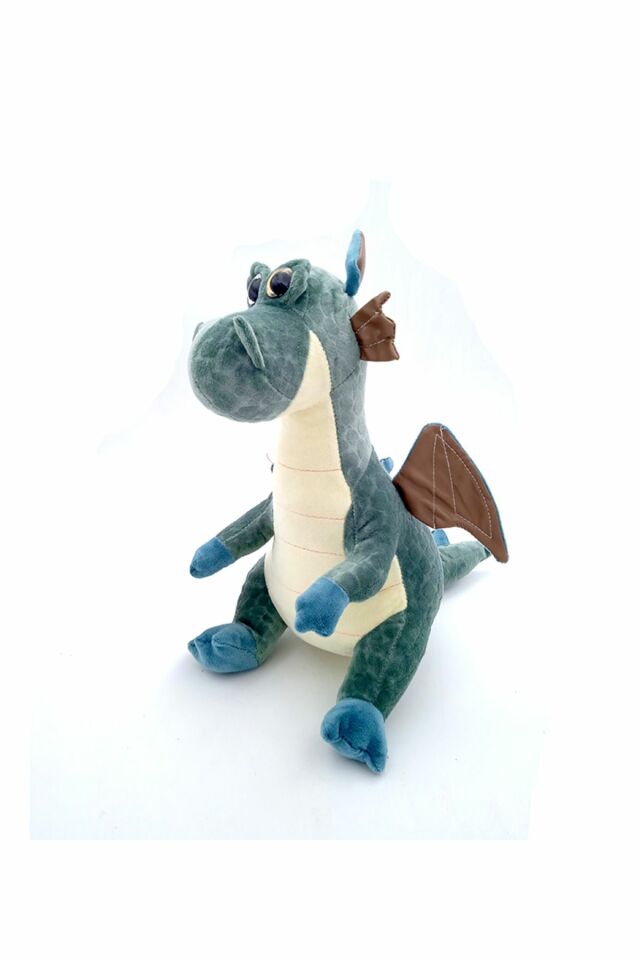 Peluş Dinazor 35 Cm - Mavi Su Dünyası Gri