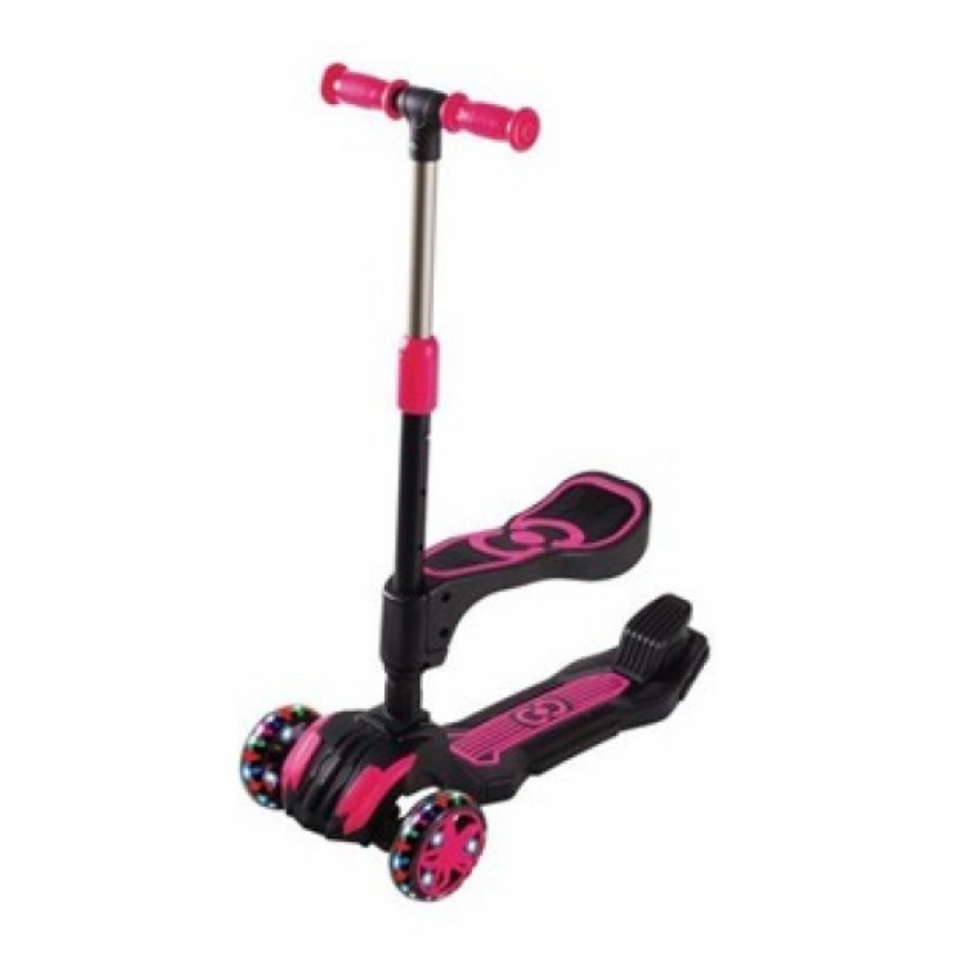 5+ Yaş Scooter Cool Wheels Işıklı Mavi Combo Oturaklı Mavi
