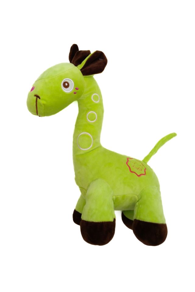 Peluş Zürafa Renkli 35 Cm - Mavi Su Dünyası Yeşil