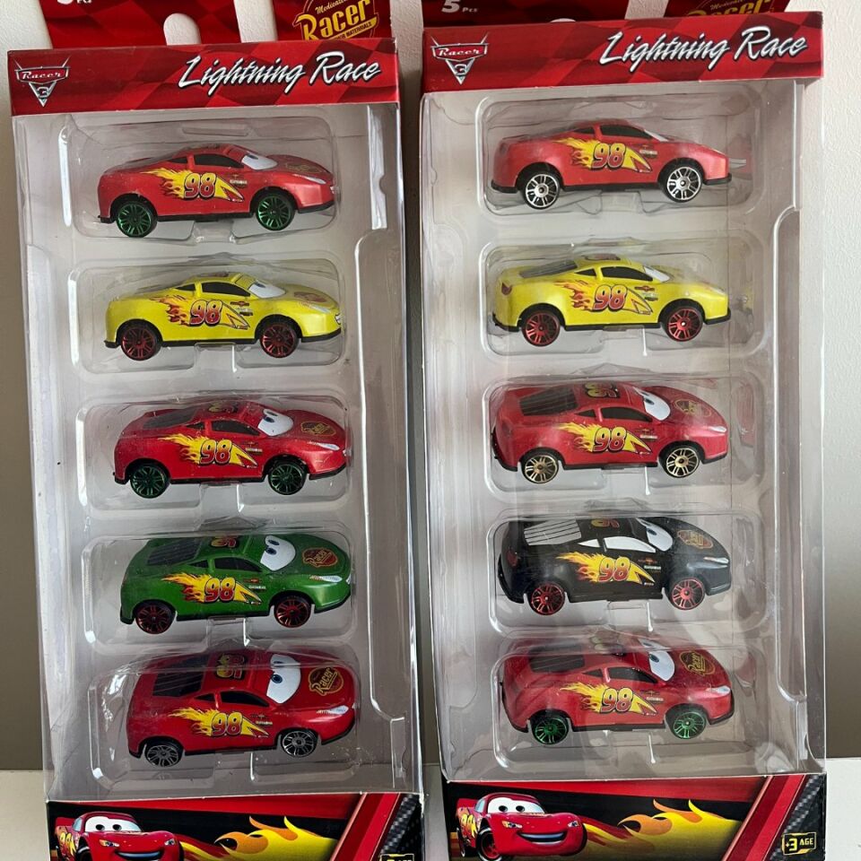 Metal Arabalar Racer 5' li Şehir Araçları - Araçlar 8 Cm' dir