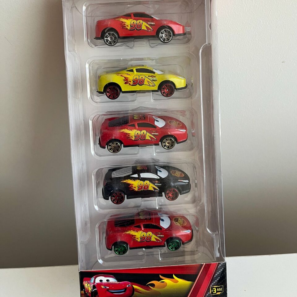 Metal Arabalar Racer 5' li Şehir Araçları - Araçlar 8 Cm' dir