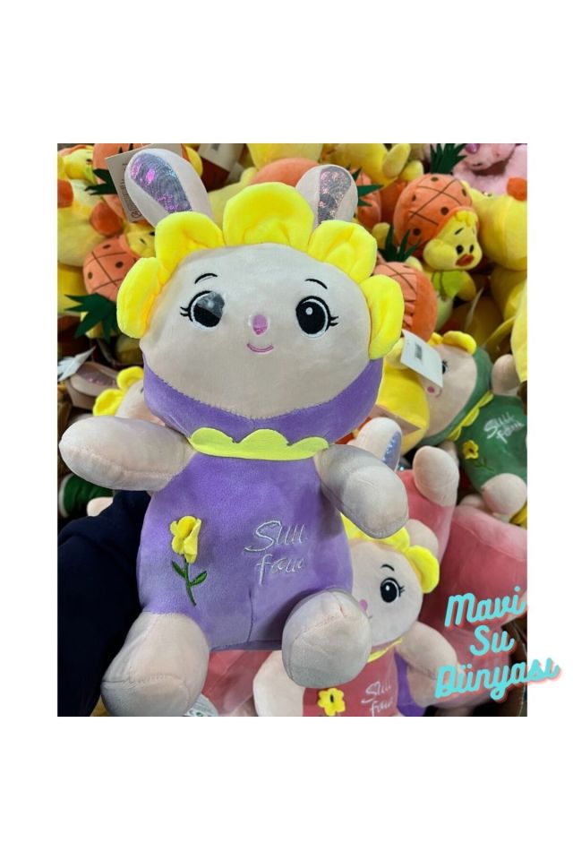 Peluş Tavşan 40 Cm - Mavi Su Dünyası Mor