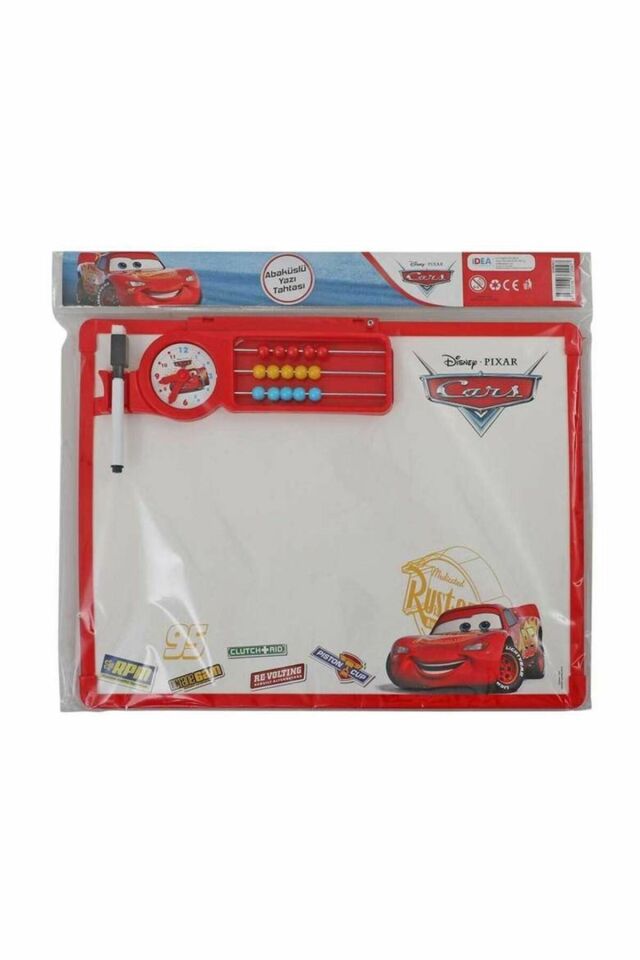 Cars Görünümlü Abaküslü Yazı Tahtası