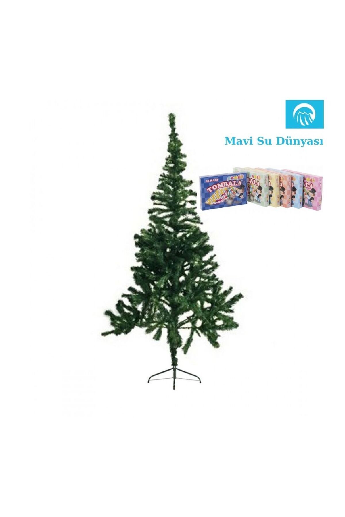 Yılbaşı Ağacı 180 Cm - Tombala Hediyeli - Mavi Su Dünyası