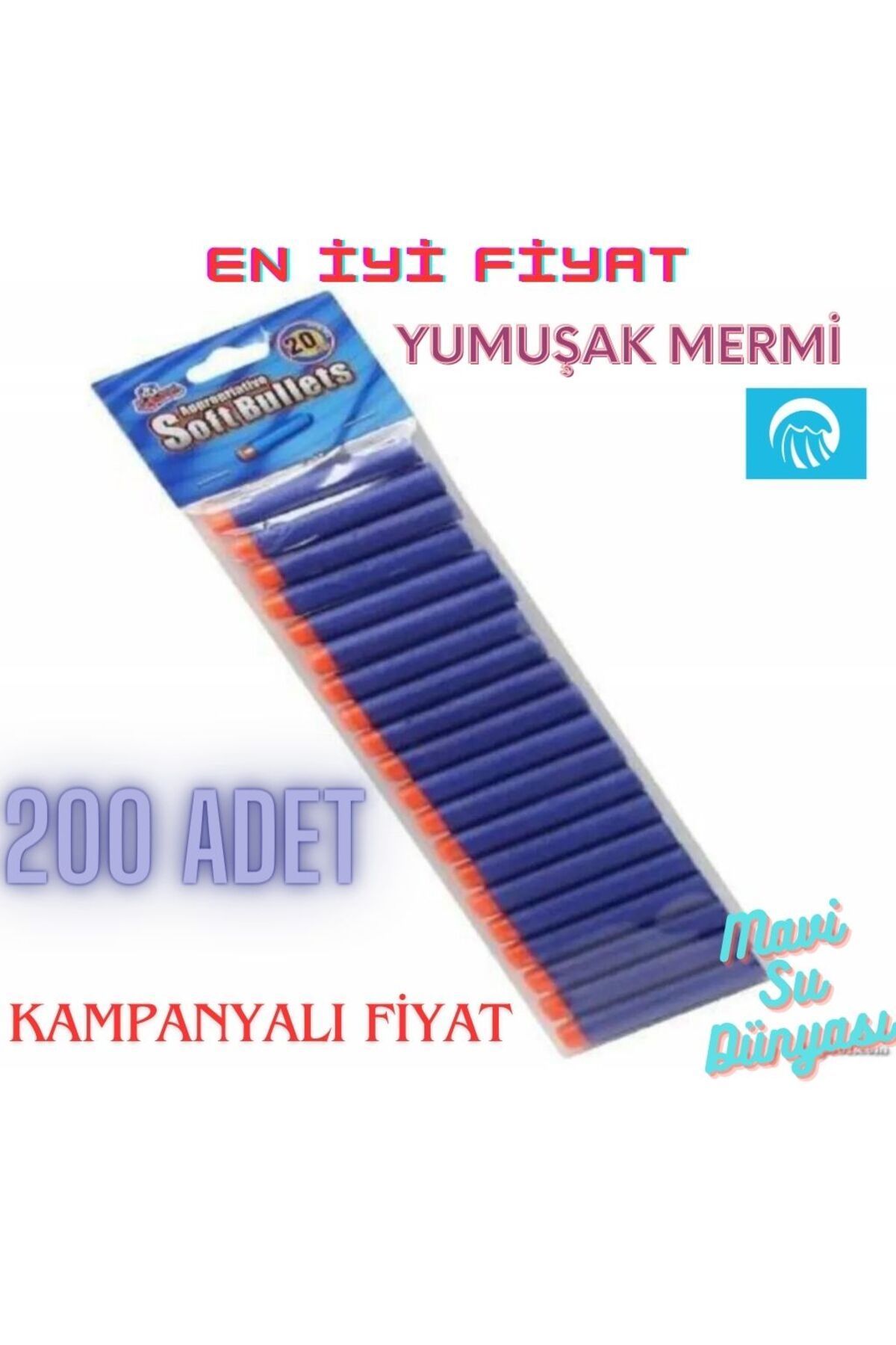 Yumuşak Sünger Mermi 200 lü