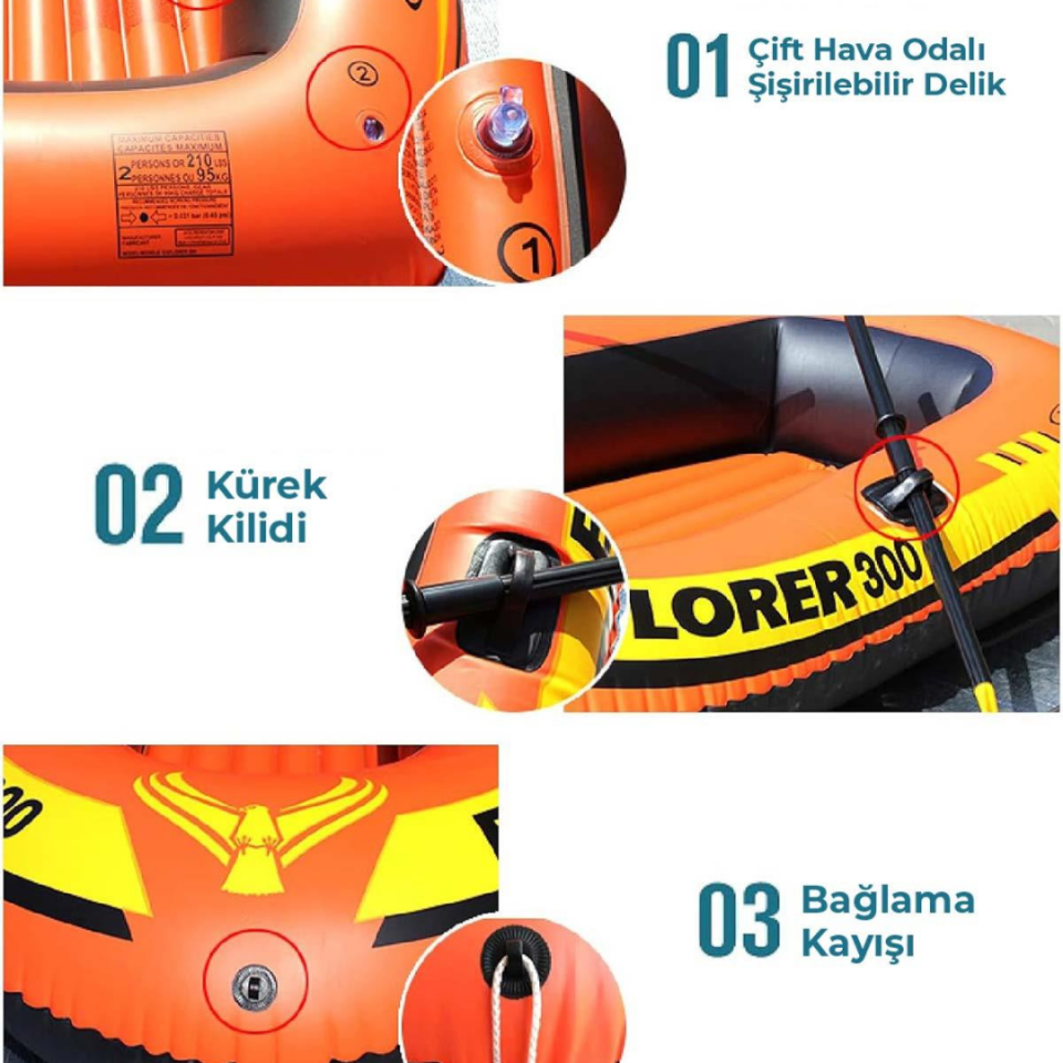 İntex Explorer Bot 200 (Sadece Bot) 185x94x41 Cm
