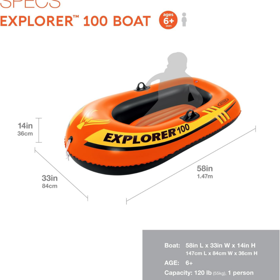 İntex Explorer Bot 100 (Sadece Bot) 147x84x36 Cm
