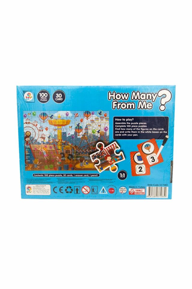 Puzzle Luna Park 100 Parça - Mavi Su Dünyası