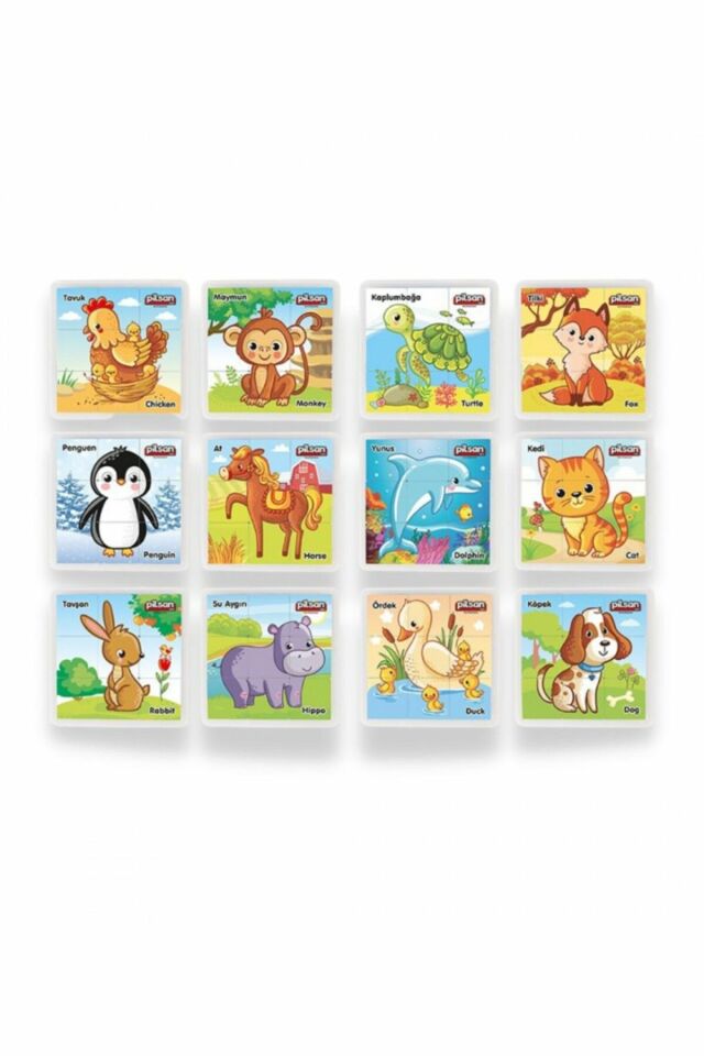 Puzzle Tek Kartlık Animal - Hayvanlar Puzzle - Tek Puzzle Gönderilmektedir. Mavi Su Dünyası