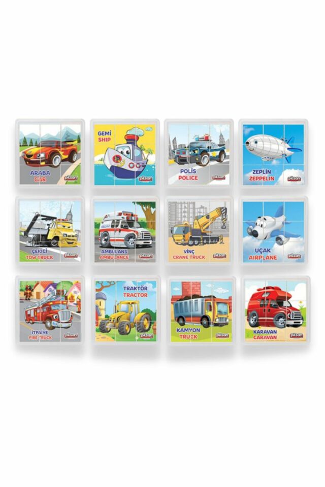 Puzzle Tek Kartlık - Taşıtlar Puzzle - Tek Puzzle Gönderilmektedir. Mavi Su Dünyası