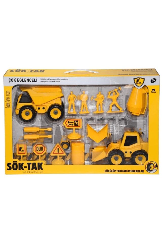 Sök Tak Dozer ve Inşaat Seti 22 Parça