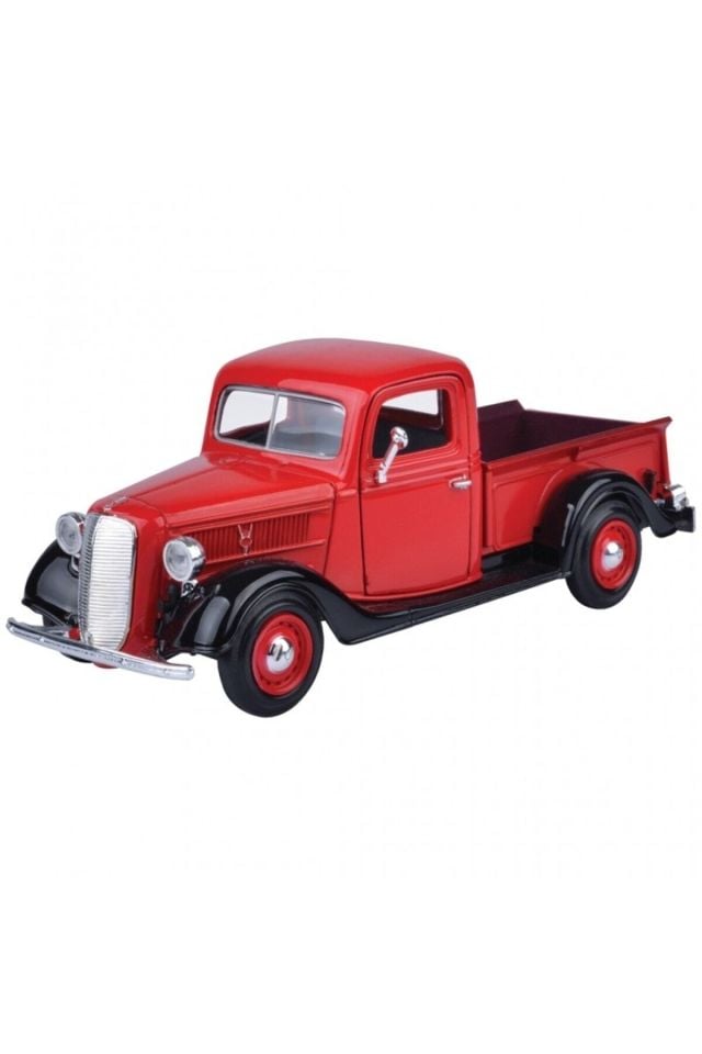 1937 Model Klasik Ford Pickup Araba 1:24 Kırmızı
