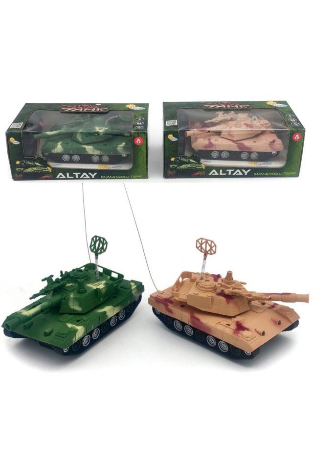 Uzaktan Kumandalı Tank Oyuncak 2 Fonksiyonlu - Mavi Su Dünyası Kahverengi