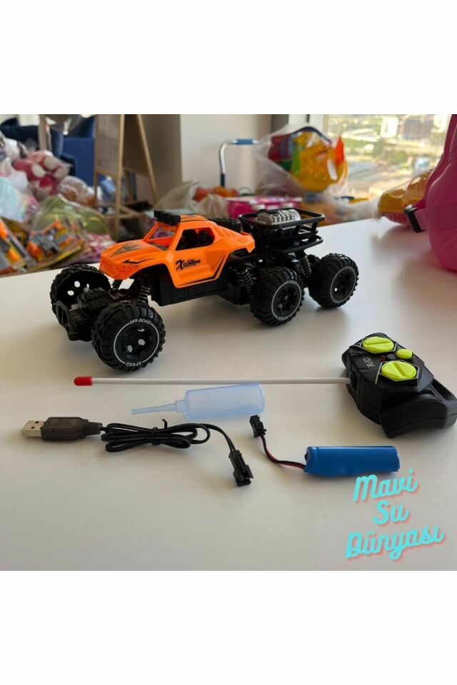 Uzaktan Kumandalı Duman Atan Jeep Oyuncak - Mavi Su Dünyası