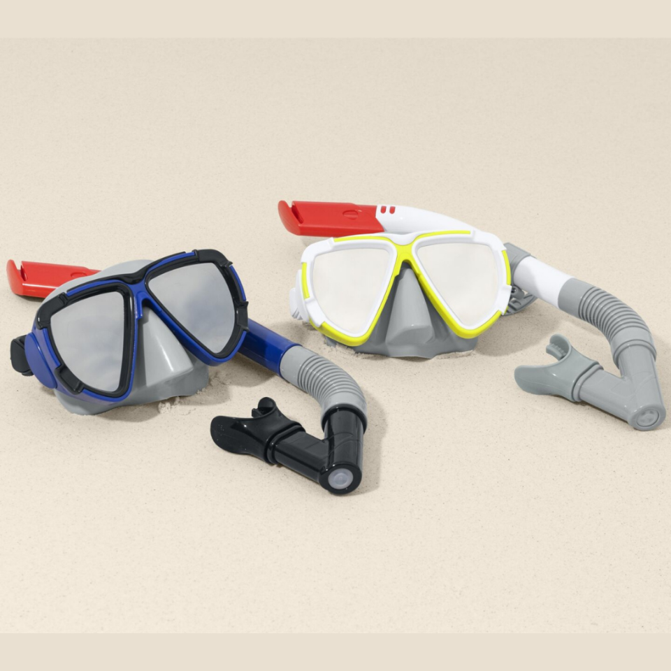 Yetişkin Şnorkel Set Dominator 14 Yaş Üzeri Mavi