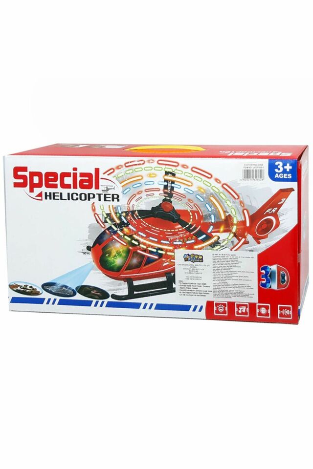 Pilli Special Helikopter Kırmızı Renk- Mavi Su Dünyası
