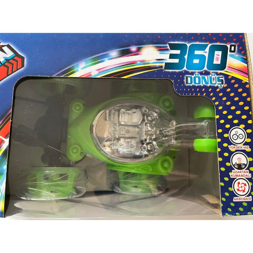 Çılgın Akrobat Araba Kumandalı Şarjlı ve Işıklı Araba 18cm x 15 cm