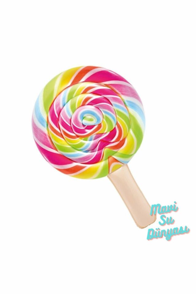 Lolipop Desenli Gökkuşağı Deniz Yatağı - Mavi Su Dünyası