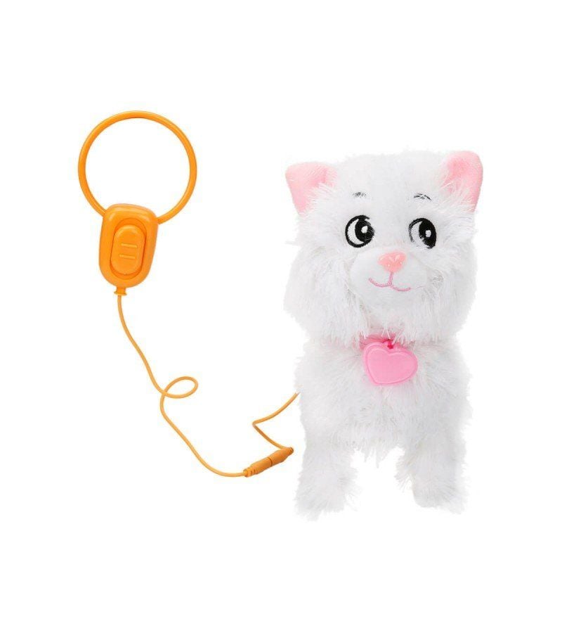 Peluş Sevimli Kedi Sushi Hareketli Sesli Beyaz Renk