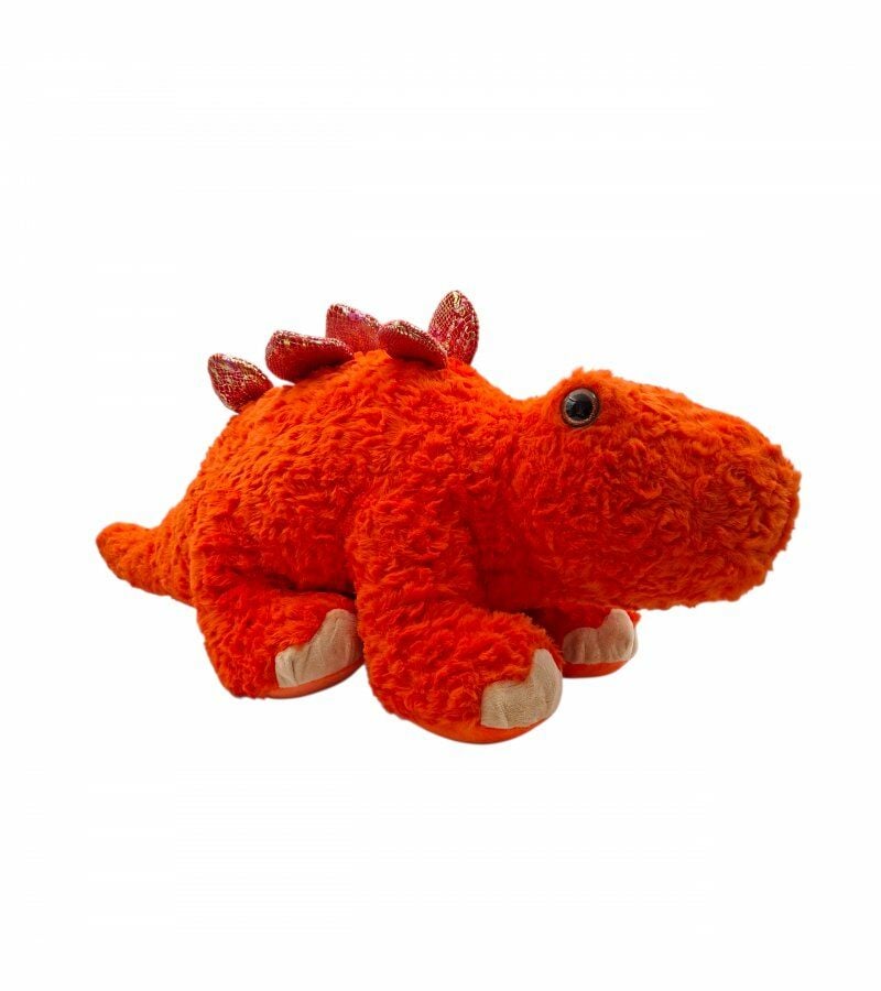 Peluş Dinazor Turuncu Renk 80x35 Cm
