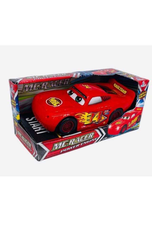 Pille Çalışan Sürtmeli Race Time Kırmızı Yarış Arabası - Mavi Su Dünyası