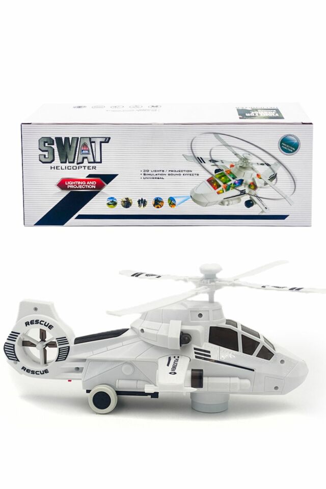 Işıklı Müzikli Helikopter 32 Cm - Mavi Su Dünyası