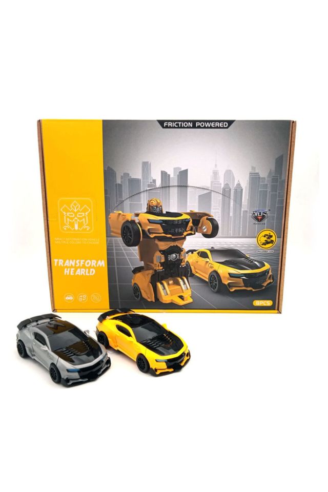 Transformers Dönüşebilen Araba - Mavi Su Dünyası Sarı