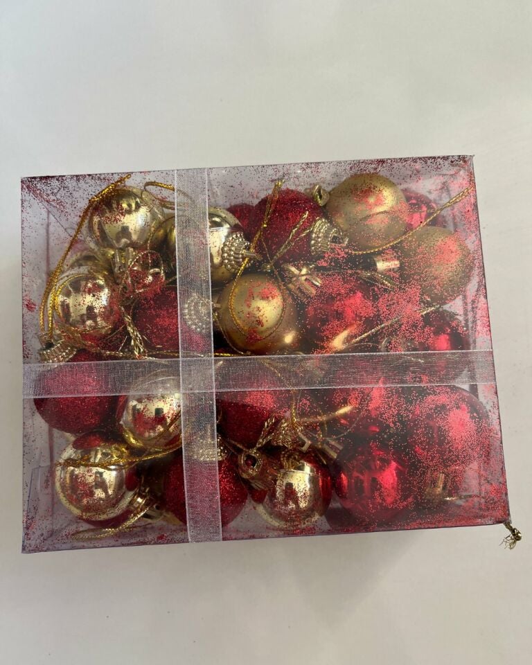 Yılbaşı Süsü 30' lu 10 Cm Karışık 30 Adet Set