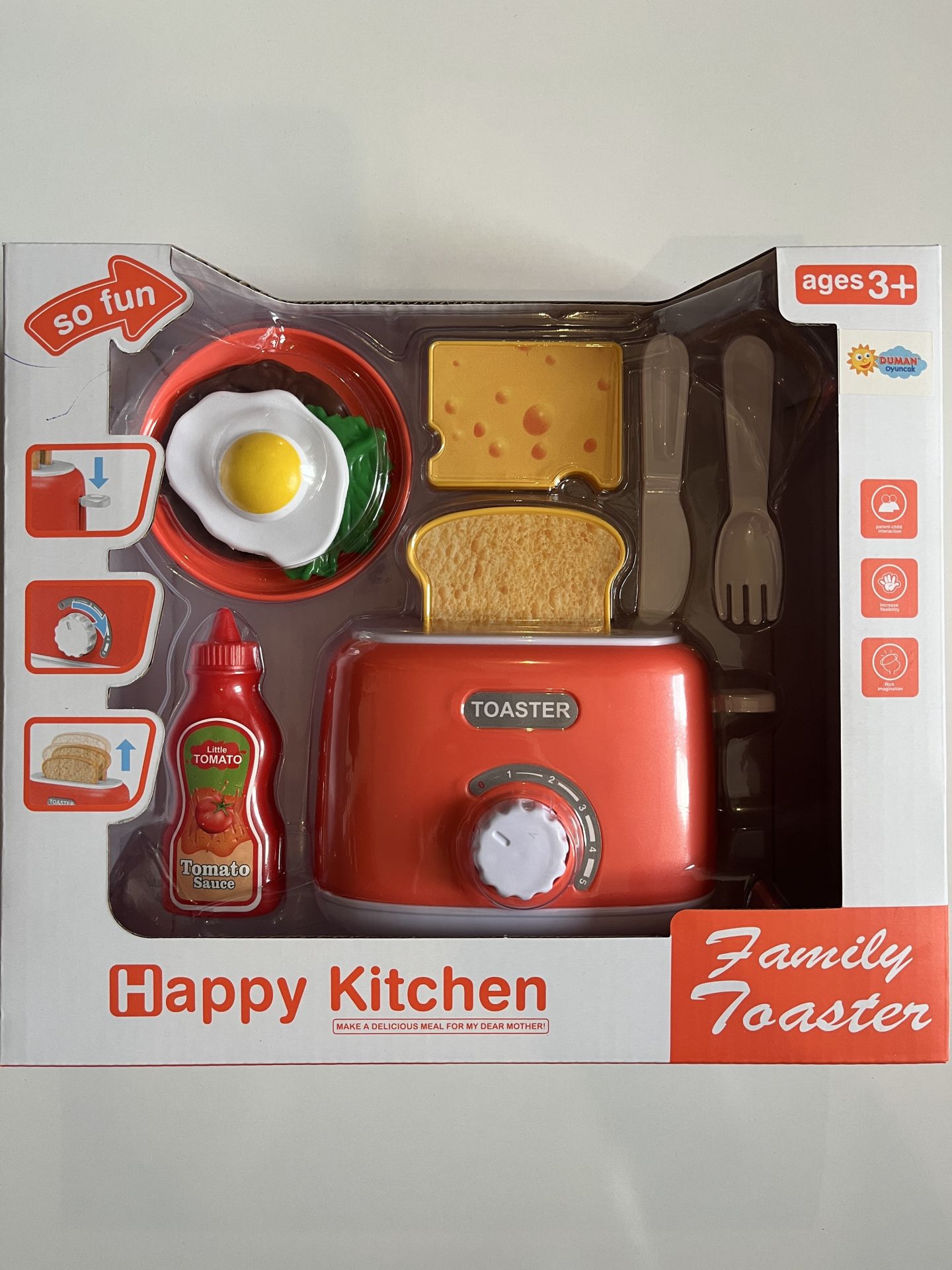 Pilli Ekmek Kızartma Makinası Oyun Seti