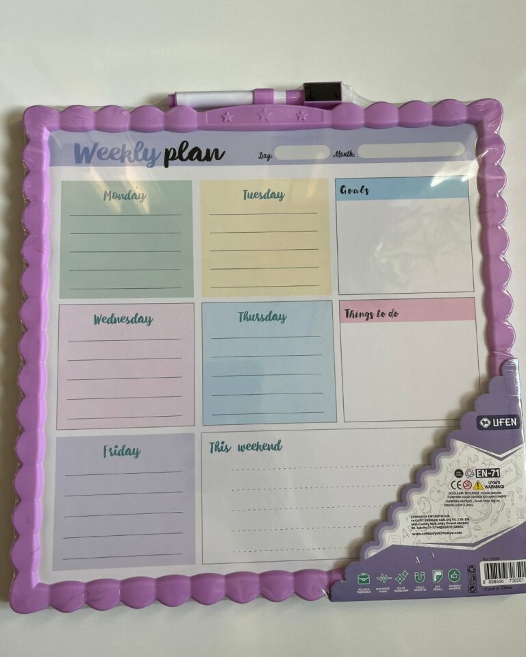 Manyetik Yazı Tahtası Çift Taraflı 29 Cm x 29 Cm Yeşil