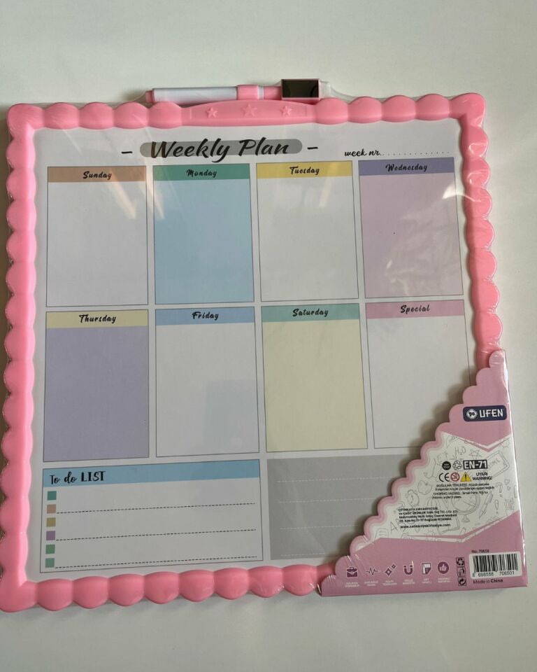 Manyetik Yazı Tahtası Çift Taraflı 29 Cm x 29 Cm Yeşil