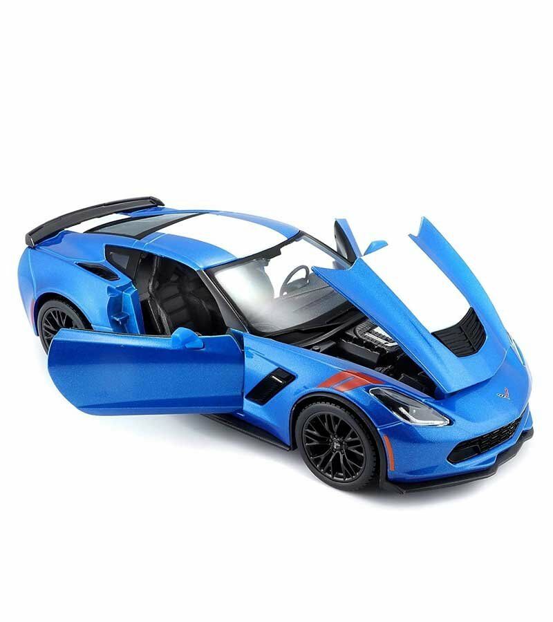 2017 Model Corvette Grand Sport 1:24 Ölçekli - Mavi Su Dünyası