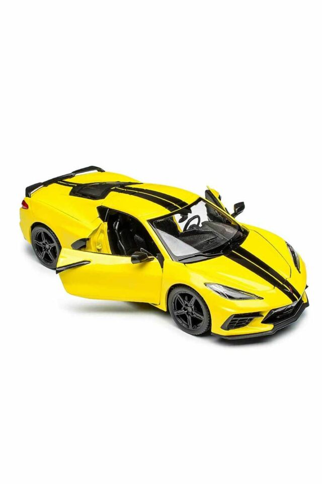 2020 Model Chevrolet Corvette Stingray Coupe Z51 1:24 Ölçekli - Mavi Su Dünyası