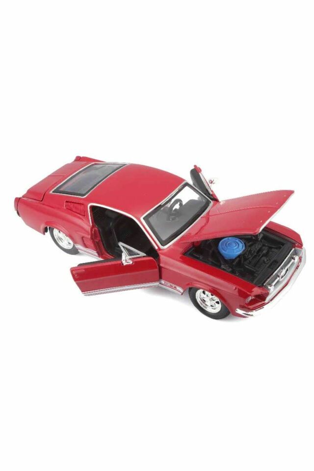 1967 Model Klasik Ford Mustang GT 1:24 Ölçekli - Mavi Su Dünyası