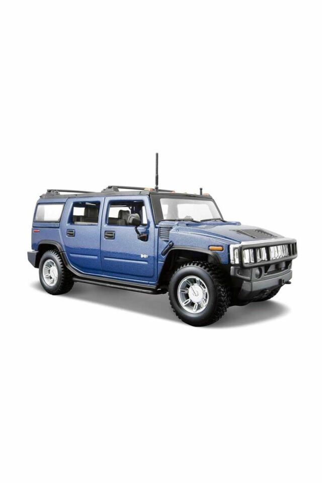 2003 Model Hummer H2 Suv 1:27 Ölçekli - Mavi Su Dünyası