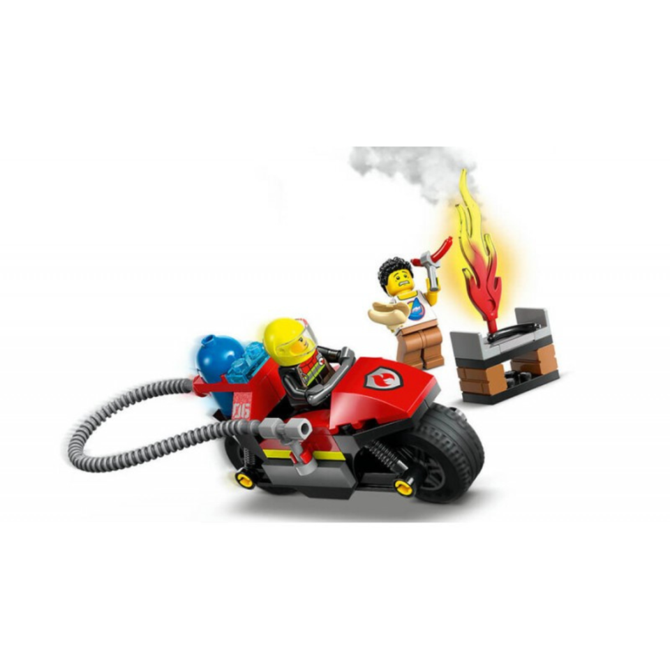 Lego 57 Parça İtfaiye Kurtarma Motosikleti - Mavi Su Dünyası