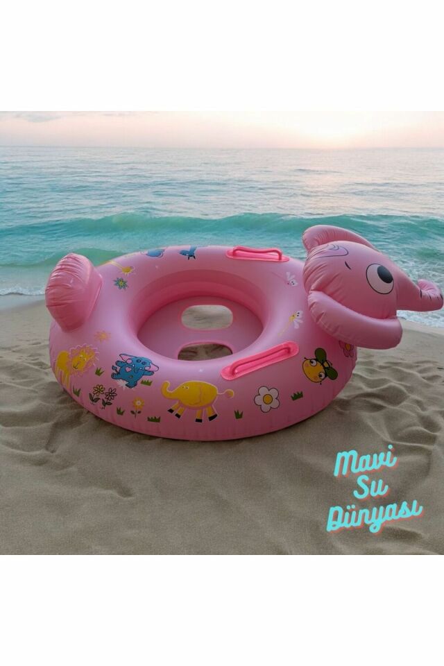 Tutmaçlı Fil Binici Pembe Renk Fil