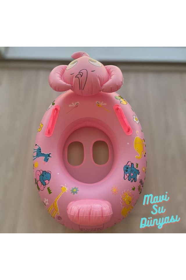 Tutmaçlı Fil Binici Pembe Renk Fil