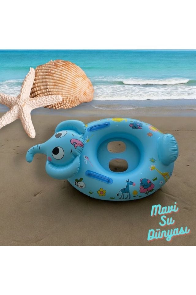 Tutmaçlı Fil Binici Mavi Renk Fil