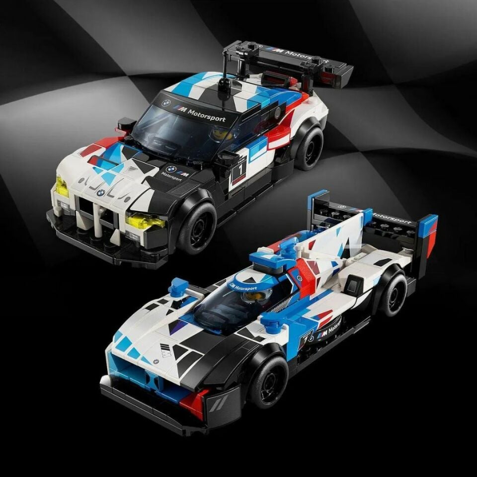 Lego 676 Parça Speed Champions BMW M4 GT3 ve BMW M Hybrid V8 Yarış Arabaları - Mavi Su Dünyası
